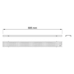 ACO ShowerDrain C Design-Rost Square L: 68,5 Cm -VIEGA Verkäufe aco showerdrain design rost square l 10784303