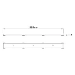 ACO ShowerDrain C Design-Rost Tile L: 118,5 Cm, Befliesbar -VIEGA Verkäufe aco showerdrain design rost tile 118 10784333