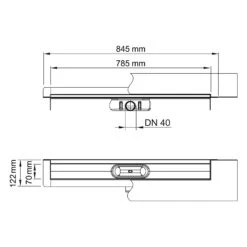 ACO ShowerDrain C Duschrinne Mit Aufkantung, DN 40, L: 78,5 Cm -VIEGA Verkäufe aco showerdrain duschrinne mit aufkantung dn 10784291