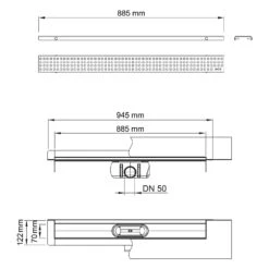 ACO ShowerDrain C Duschrinnen-Set Mit Aufkantung, DN 50, Länge 88,5 Cm Inklusive Design-Rost Square 7 ACO ShowerDrain C Duschrinnen-Set Mit Aufkantung, DN 50, Länge 88,5 Cm Inklusive Design-Rost Square -VIEGA Verkäufe aco showerdrain duschrinnen set mit aufkantung 11803395