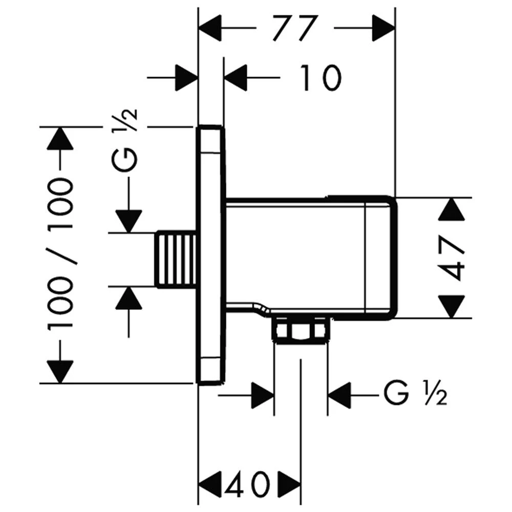 AXOR Urquiola Portereinheit 1 AXOR Urquiola Portereinheit
