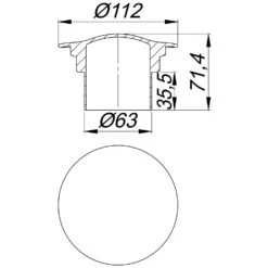 Dallmer ORIO 1 Abdeckhaube
