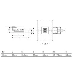 Geberit Duschbodenablauf Für Estrichhöhe Am Einlauf 6,5 - 9,0 Cm