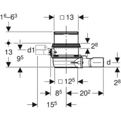 Geberit Varino Bodenablauf Horizontal, D50 6 Geberit Varino Bodenablauf Horizontal, D50 -VIEGA Verkäufe geberit zubehoer bodenentwaesserung varino bodenablauf horizontal 9285287