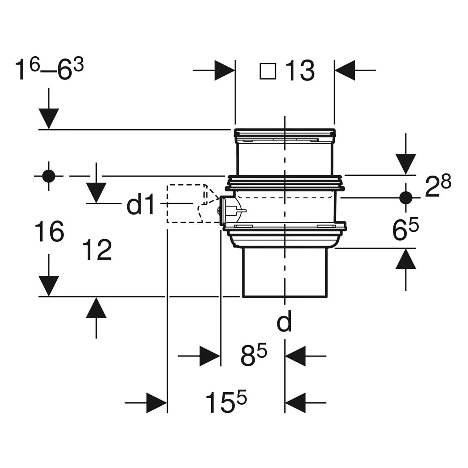 Geberit Varino Bodenablauf Vertikal, D110 2 Geberit Varino Bodenablauf Vertikal, D110 – Bild 2