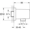 GROHE Euphoria Cube Wandanschlussbogen 4 GROHE Euphoria Cube Wandanschlussbogen -VIEGA Verkäufe grohe wandhalter anschlussboegen euphoria cube 803506