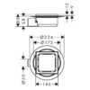 Hansgrohe RainDrain Spot Komplettset Punktablauf, Abdeckung 15 X 15 Cm -VIEGA Verkäufe hansgrohe ablaufsysteme dusche raindrain spot komplettset 5403872