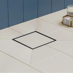 Hansgrohe RainDrain Brilliance Komplettset Punktablauf 10/10 Cm Rückseitig Befliesbar -VIEGA Verkäufe hansgrohe raindrain duschrinnen und punktablaeufe brilliance 11021575