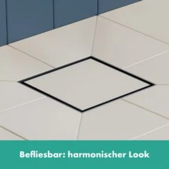 Hansgrohe RainDrain Brilliance Komplettset Punktablauf 15/15 Cm Rückseitig Befliesbar -VIEGA Verkäufe hansgrohe raindrain duschrinnen und punktablaeufe brilliance 11043019