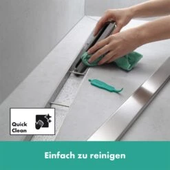 Hansgrohe RainDrain Original Fertigset Duschrinne 80 Cm -VIEGA Verkäufe hansgrohe raindrain duschrinnen und punktablaeufe original 11042671
