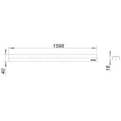Dallmer CeraLine Abdeckung Standard 160 Cm