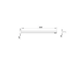 Dallmer CeraLine Abdeckung Standard 90 Cm