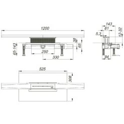 Dallmer Duschrinnen-Set CeraWall Pure Plan, DN 40, 120 Cm -VIEGA Verkäufe hersteller dallmer duschrinnen systeme set pure 3567062