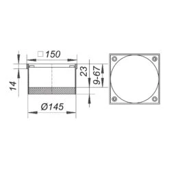 Dallmer Aufsatzrahmen K15 15 X 15 Cm