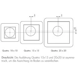 ESS Easy Drain Aqua Jewels Quattro Glas 10x10 Bodenablauf Komplettset 6 ESS Easy Drain Aqua Jewels Quattro Glas 10x10 Bodenablauf Komplettset -VIEGA Verkäufe hersteller ess bodenablaeufe easy drain aqua 1006050