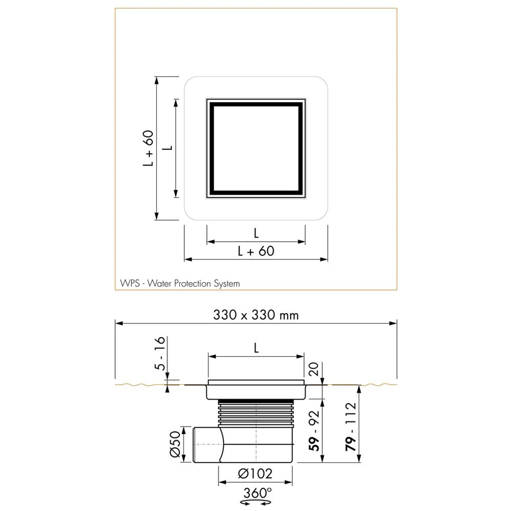 ESS Easy Drain Aqua Jewels Quattro Zero+ 15x15 Bodenablauf Komplettset 4 ESS Easy Drain Aqua Jewels Quattro Zero+ 15x15 Bodenablauf Komplettset – Bild 4