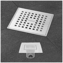 ESS Easy Drain Aqua Plus Quattro 15x15 Bodenablauf Komplettset -VIEGA Verkäufe hersteller ess bodenablaeufe easy drain aqua 1006229