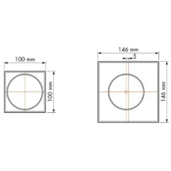 ESS Easy Drain Aqua Quattro 10x10 Bodenablauf Komplettset -VIEGA Verkäufe hersteller ess bodenablaeufe easy drain aqua 1006232