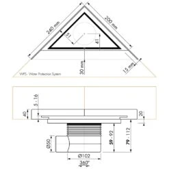 ESS Easy Drain Aqua Jewels Delta Zero+ 20x20 Bodenablauf Komplettset 5 ESS Easy Drain Aqua Jewels Delta Zero+ 20x20 Bodenablauf Komplettset -VIEGA Verkäufe hersteller ess bodenablaeufe easy drain aqua 1006233