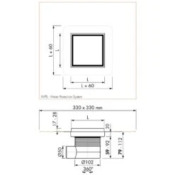ESS Easy Drain Aqua Jewels Quattro Fliese 20x20 Bodenablauf Für Natursteinbeläge Komplettset 8 ESS Easy Drain Aqua Jewels Quattro Fliese 20x20 Bodenablauf Für Natursteinbeläge Komplettset -VIEGA Verkäufe hersteller ess bodenablaeufe easy drain aqua 1006237