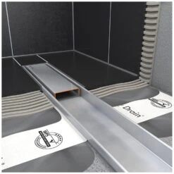 ESS Easy Drain Compact 50 FF Fliese 600 Duschrinne Komplettset