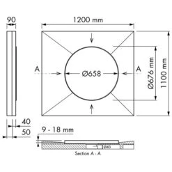 ESS Easy Drain Dot -VIEGA Verkäufe hersteller ess duschrinnen easy drain dot 1012351