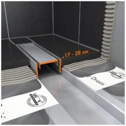 ESS Easy Drain Modulo TAF Abeckungen Für Natursteinbeläge/ Zero+ Edelstahl Gebürstet 1200