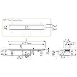 ESS Easy Drain Modulo M2-50 Rohbauset 900 -VIEGA Verkäufe hersteller ess duschrinnen easy drain modulo 990188