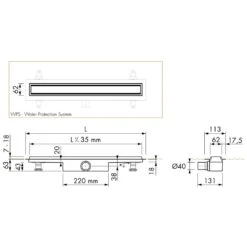 ESS Easy Drain Modulo 30 TAF 700 Duschrinne Komplettset 5 ESS Easy Drain Modulo 30 TAF 700 Duschrinne Komplettset -VIEGA Verkäufe hersteller ess duschrinnen easy drain modulo 998034