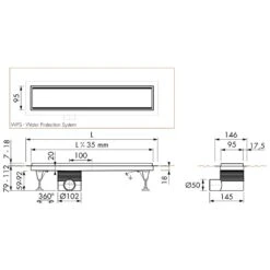 ESS Easy Drain Multi TAF 1700 Zero/Fliese Duschrinne Komplettset 5 ESS Easy Drain Multi TAF 1700 Zero/Fliese Duschrinne Komplettset -VIEGA Verkäufe hersteller ess duschrinnen easy drain multi 1004776