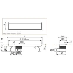 ESS Easy Drain Multi TAF Wall 1100 Zero/Fliese Duschrinne Komplettset -VIEGA Verkäufe hersteller ess duschrinnen easy drain multi 1004786