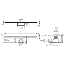 ESS Easy Drain Waterstop Wall 700 Duschrinne Komplettset -VIEGA Verkäufe hersteller ess duschrinnen easy drain waterstop 1004497