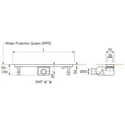 ESS Easy Drain Xs-Z1 1900 Duschrinne Komplettset -VIEGA Verkäufe hersteller ess duschrinnen easy drain xs 967060