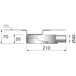 ESS Easy Drain M2 Flacher Siphon Für S-Line Und Waterstop