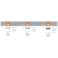 ESS Easy Drain Multi Siphongehäuse, Abgang Senkrecht 50 -VIEGA Verkäufe hersteller ess zubehoer easy drain multi 1006876