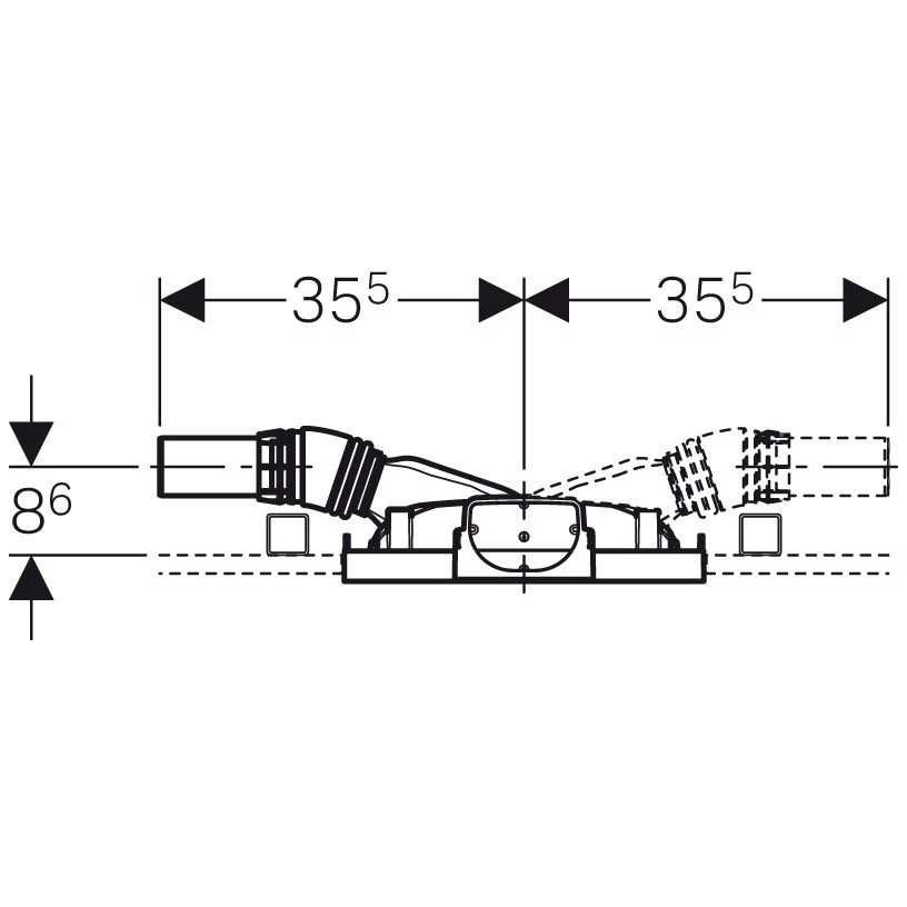 Geberit Duofix Element Für Dusche 130 Cm Mit Wandablauf, Wandarmatur AP D40 1 Geberit Duofix Element Für Dusche 130 Cm Mit Wandablauf, Wandarmatur AP D40