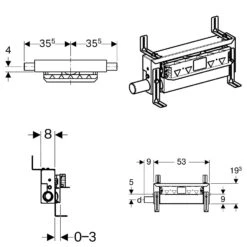 Geberit Kombifix Element Für Dusche -VIEGA Verkäufe hersteller geberit spuelkaesten montageelemente kombifix dusche 2632159