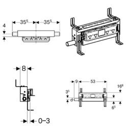 Geberit Kombifix Element Für Dusche Mit Wandablauf, D40