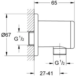 GROHE Relexa Wandanschlussbogen
