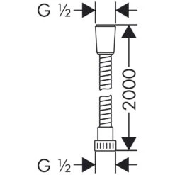 Hansgrohe Metaflex Brauseschlauch 200 Cm