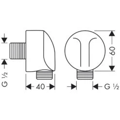 Hansgrohe Fixfit E Schlauchanschluss Mit Rückflußverhinderer