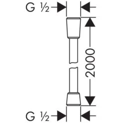 Hansgrohe Comfortflex Brauseschlauch 200 Cm