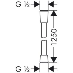 AXOR Brauseschlauch 125 Cm