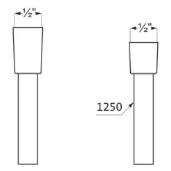 Herzbach LIVING Ersatzbrauseschlauch 125 Cm