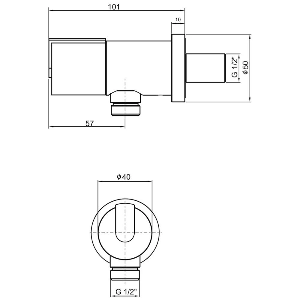 Kaja Style Schlauch-Wandanschlußwinkel Mit Integriertem Absperrventil 1 Kaja Style Schlauch-Wandanschlußwinkel Mit Integriertem Absperrventil