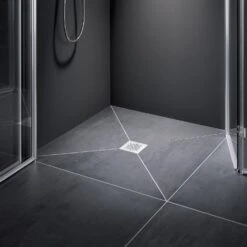 Kermi POINT Komplettboard E65 90 X 90 Cm, Einbauhöhe Min. 6,5 Cm -VIEGA Verkäufe hersteller kermi duschkabinen und duschplaetze point 2667184