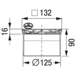 Kessel System 125 Aufsatzstück Mit Designrost 12 X 12 Cm