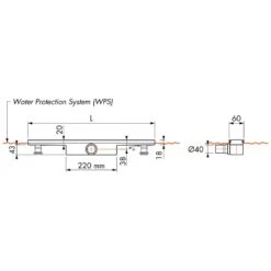 Drainset Komplett, Superflache Duschrinne Compact 80 Cm Mit Abdeckung Zero -VIEGA Verkäufe hersteller megabad sortiment duschrinnen drainset komplett 701775