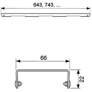 TECE TECEdrainline Designrost Drops Für Duschrinne Gerade 150 Cm Poliert 2 TECE TECEdrainline Designrost Drops Für Duschrinne Gerade 150 Cm Poliert – Bild 2