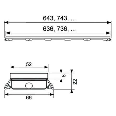 TECE TECEdrainline Glasabdeckung Weiß Für Duschrinne 90 Cm Gerade 2 TECE TECEdrainline Glasabdeckung Weiß Für Duschrinne 90 Cm Gerade – Bild 2